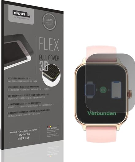 dipos FLEX – Matte Privacy Screenprotector geschikt voor LODIMEKE P133 1.96 | Volledige Schermbescherming | Case-Friendly