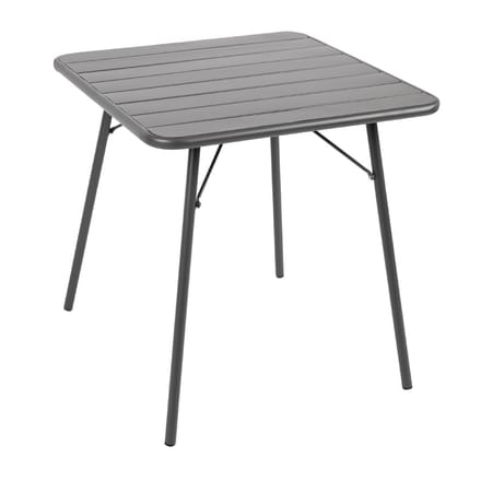 Bolero vierkante stalen tafel grijs 70cm