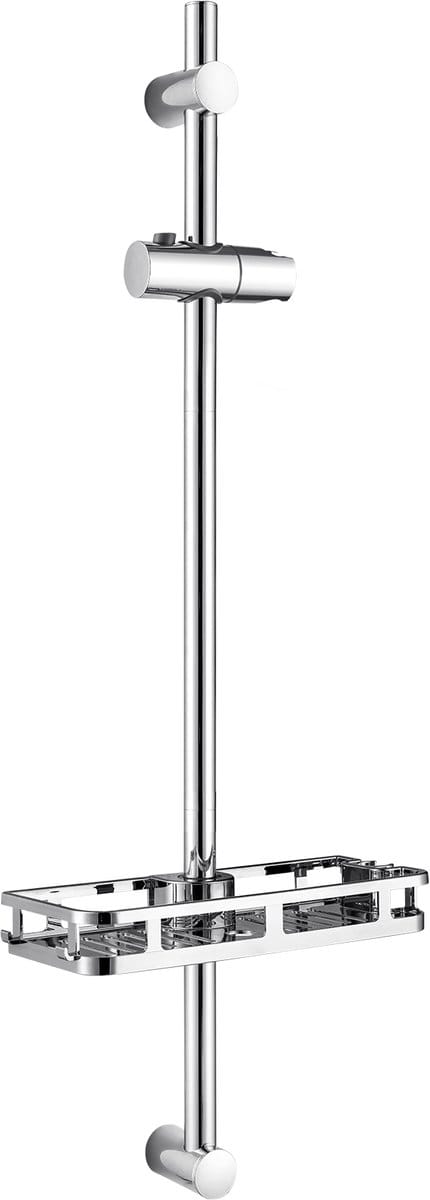 DERW Max Glijstang 90 CM - Verstelbaar - Met Plank - Aanpassen aan oude gat - Douche Glijstang - Chroom
