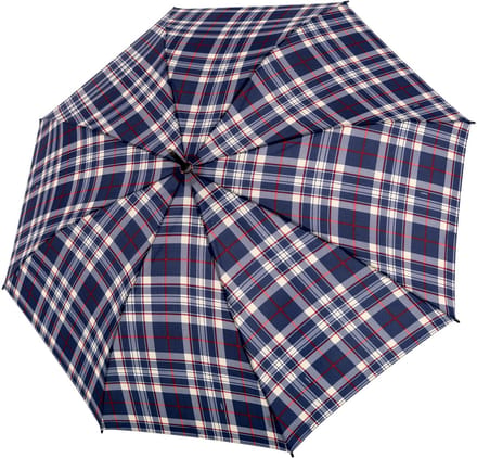 Doppler Stockholm Stok paraplu 88 cm - 100cm Diameter - blue ecru