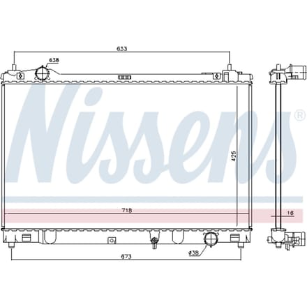 Radiator NISSENS 646874
