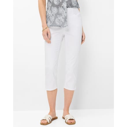Brax Dames Cap  Style MARY C WHITE, denim wit, maat 36L