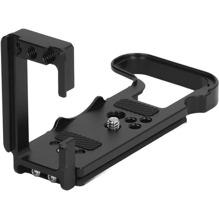 L Camera Beugel Snelkoppelingsplaat Aluminiumlegering Verticaal Horizontaal Anti-slip Vulling Camera gray