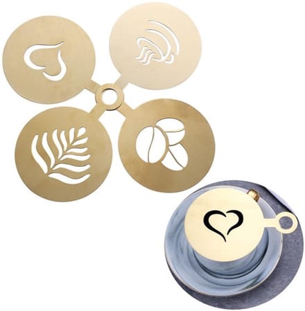 Allecto - Koffiedecoratiesjablonen - Latte Art Stencils - Voor