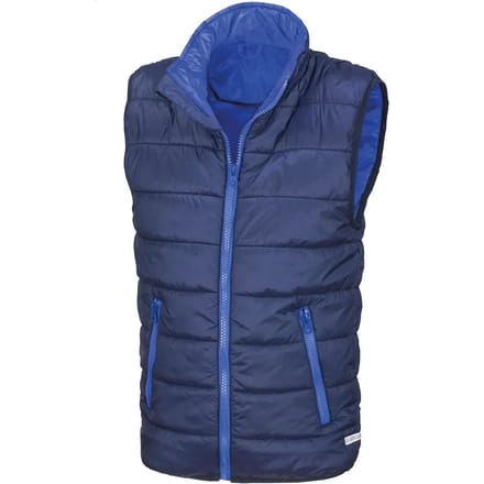 Result Junior Soft Padded Bodywarmer RT234J - Navy/Royal - M (7-8)