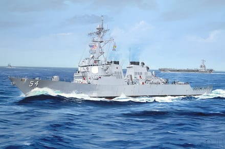 Trumpeter Modelbouwpakket Militaire voertuigen - 62007 USS Curtis Wilbur DDG-54 Plastic - 1:200 - Modelbouw