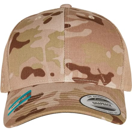 Urban Classics - Retro Trucker Multicam® Snapback Pet - Multicolours