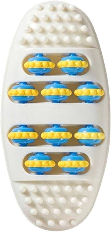 Voetmassage Roller - Voetreflexhulpmiddel - Ontspanning Spieren - Biomimetisch Ontwerp - 29.5 x 14.5 cm - Wit
