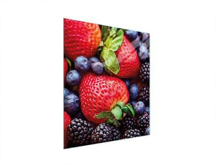 TMK ArtDeko - Snijplank - Glas - 45x52 cm - Truskawki