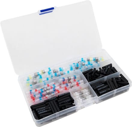 Soldeerhulzen en krimpkousen assortimentsbox - 300 stuks