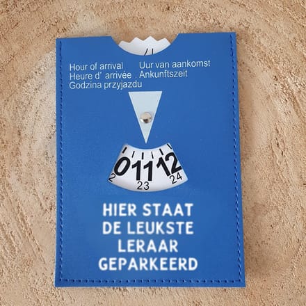 FlexMade.nl - Parkeerschijf - Leraar