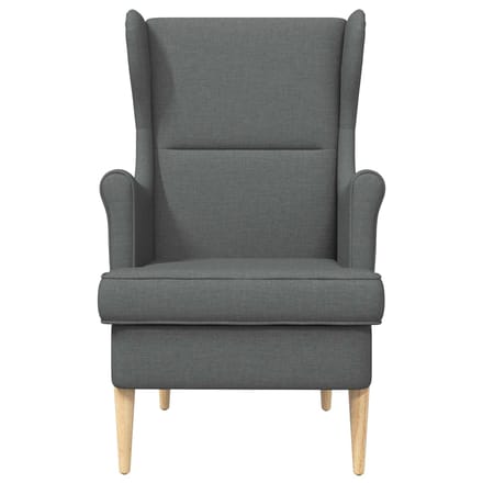 vidaXL - Fauteuil - Donkergrijs - Stof