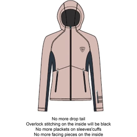 Dames ski-jack met capuchon Rossignol Softshell