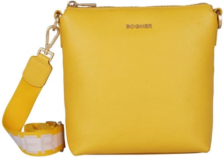 Bogner Leren Schoudertas Andermatt Flavia Shoulderbag Yellow Geel