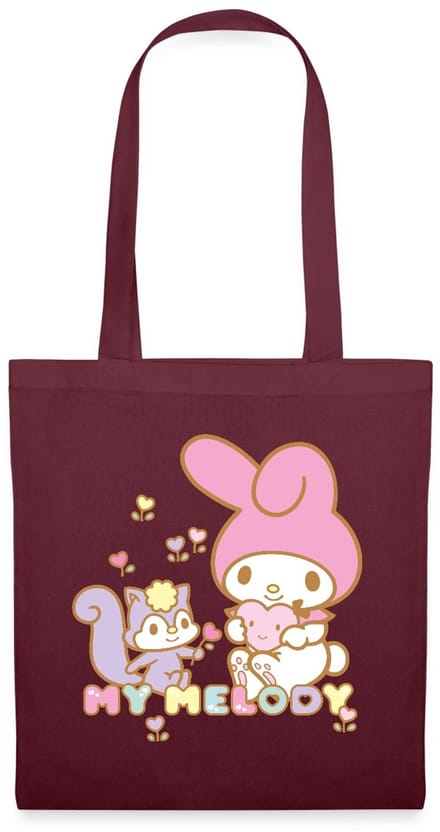 My Melody Plukt Hartbloemen Met Risu Tas Van Stof Schoudertas