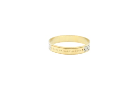 Marc by Marc Jacobs Logo Plaque Armband in Goudmetaal