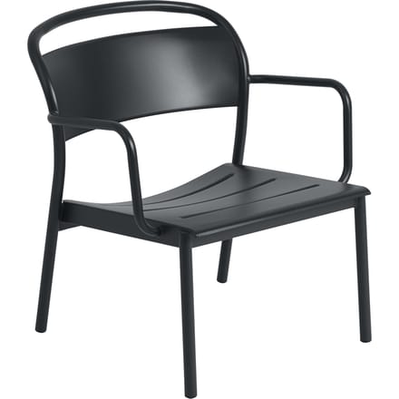 Muuto Lineair Steel Loungestoel - zwart