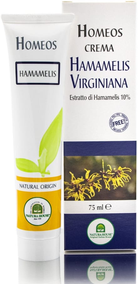 Homeos Hamamelis Crème - 10%  Hamamelis Extract - 75 ml.
