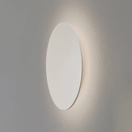 Argon LED wandlamp Orios Plus, zandkleurig, metaal, Ø 30 cm