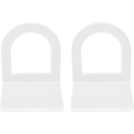 2 STUKS Acryl Spoelbakborstelhouder Helder Solide Constructie Multifunctioneel Eenvoudige Installatie Schrobborstel white