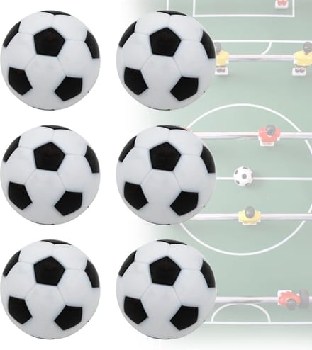 Dailygoods - Set van 6 Stille Tafelvoetbalballen van 23 mm