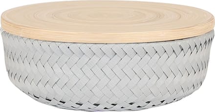 Handed By Wonder S - Opbergmand rond met deksel - lichtgrijs
