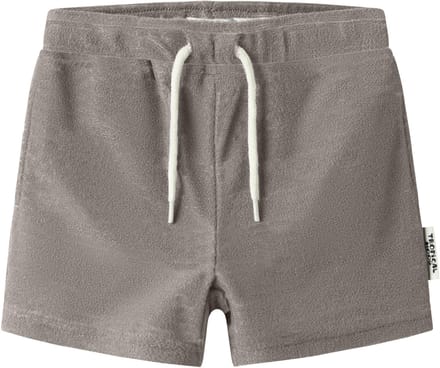 NAME IT - NMMFINTI NREG TERRY SHORTS BOX - Jongens - Bermuda shorts - beige - maat 92