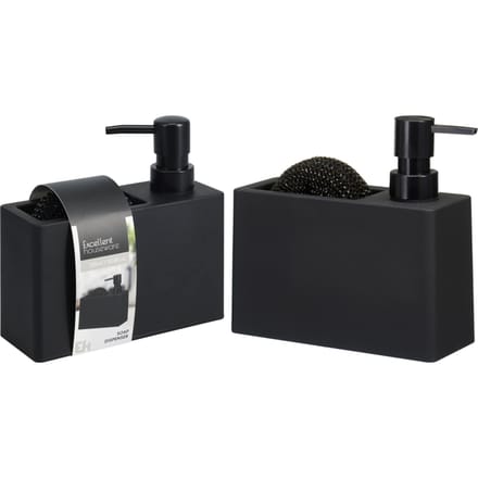 HH - Koopman zeepdispenser speelgoed 320ml met spons zwart multicolor.