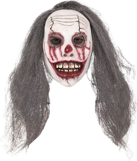 PTIT CLOWN - Bloederig clownsmasker met haar