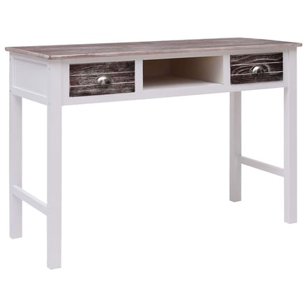 vidaXL - Schrijftafel - 110x45x76 - cm - hout - bruin