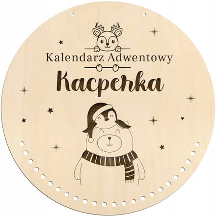 SMX Design - Adventskalender - Houten Basis - Met Kindernaam - Wanddecoratie