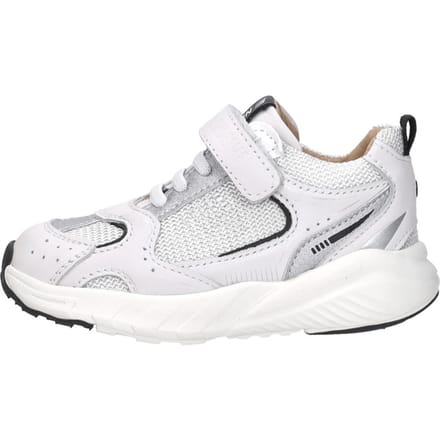 Shoesme Wit Sneakertje - Sneakers Kinderen - Unisex - White Black - Microfiber leer - Maat 22