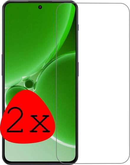 Screenprotector - 2 Stuks Geschikt voor OnePlus Nord 3 - Extra Sterk - Beschermglas - Gehard Glas - Tempered Glass - Screen Protector