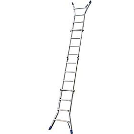 Telescopische ladder met scharnieren, 4 x 4 sporten