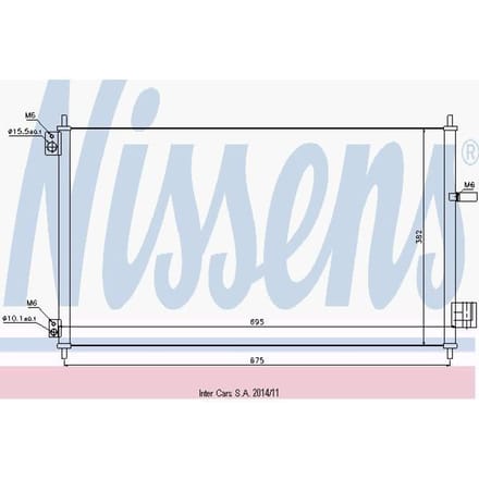Condensor, airconditioning NISSENS 940293
