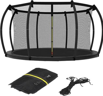 Trampoline Veiligheidsnet - Springhek Bescherming - Veilig Springen - Weerbestendige Constructie - 305cm Diameter