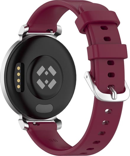 Siliconen bandje - geschikt voor Garmin Lily 2 / Lily 2 Active - bordeauxrood