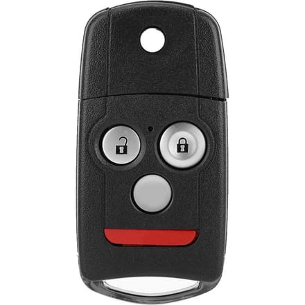 3+1 Knop Auto Sleutelloze Afstandsbediening Klapsleutel Fob Hoes Cover Shell Geschikt voor Acura TL gray
