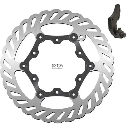 Vlotterende motorremschijfset en steuntje NG Brake Disc Wave 1199XK09