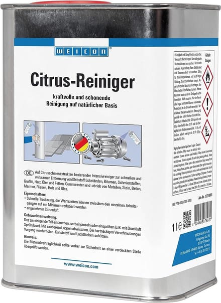 WEICON Citrus-Reiniger – 1 L – kleurloos – vet- en olieverwijderaar