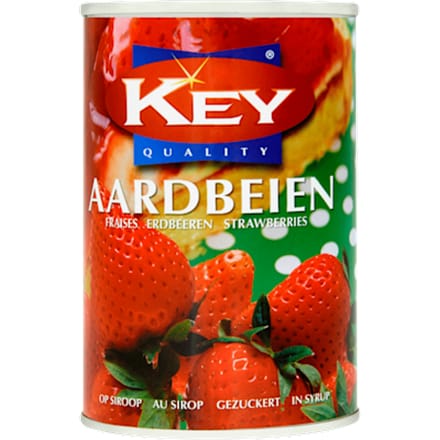 Aardbeien op siroop
