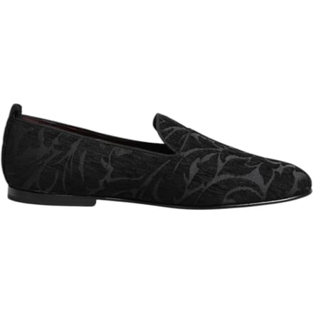 Dolce & Gabbana Zwarte Brokaat Instapschoenen voor Mannen