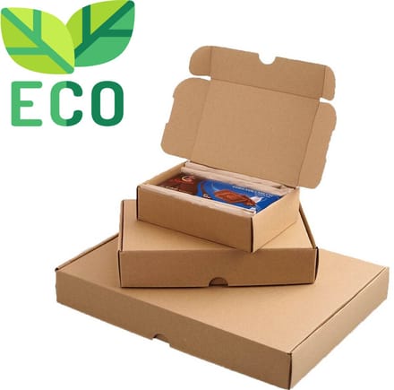 10 x Ecologische Bruine Postdozen/ Verzenddozen 24x16x5cm formaat A5 doos Doosjes karton postdoos cadeaudoos KB