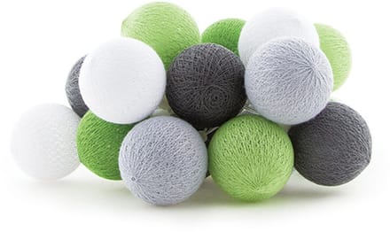 Cotton Ball Lights - LED lichtslinger voor buiten - STARTERSET - verlengbaar - 20 lampjes - Verde