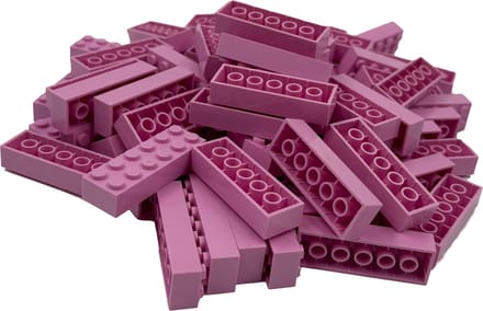 100 Bouwstenen 2x6 | Roze | Compatibel met Lego Classic | Keuze uit vele kleuren | SmallBricks