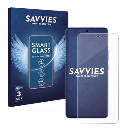 3 Stuks Savvies Screenprotector - geschikt voor realme Narzo Power - beschermfolie glas transparant