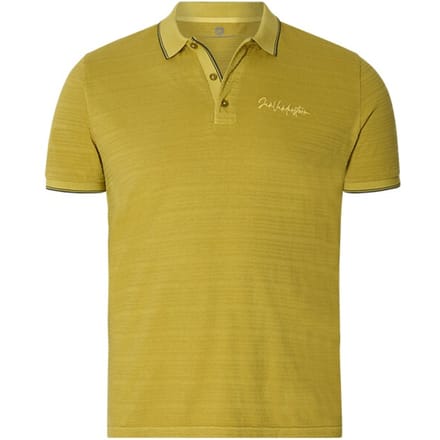 Jan Vanderstorm herren Poloshirt - 76/78 - donkergeel - Plus Size