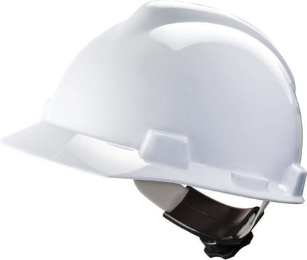 MSA V-Gard Helm - Unisex - Wit - One Size
