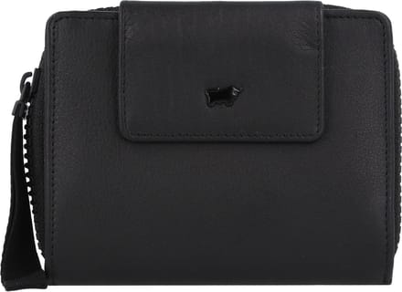 Braun Büffel Leren Portemonnee Capri Zip Wallet 8CS Black Zwart