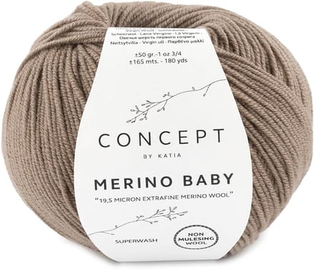 Katia Concept Merino Baby - 42 donkerbeige - Wol Garen